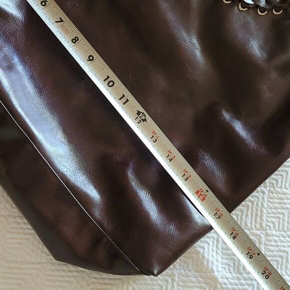 PVC leather boho braided handle bohemian shoulder bag tote beach bag summer ther - Picture 4 of 11